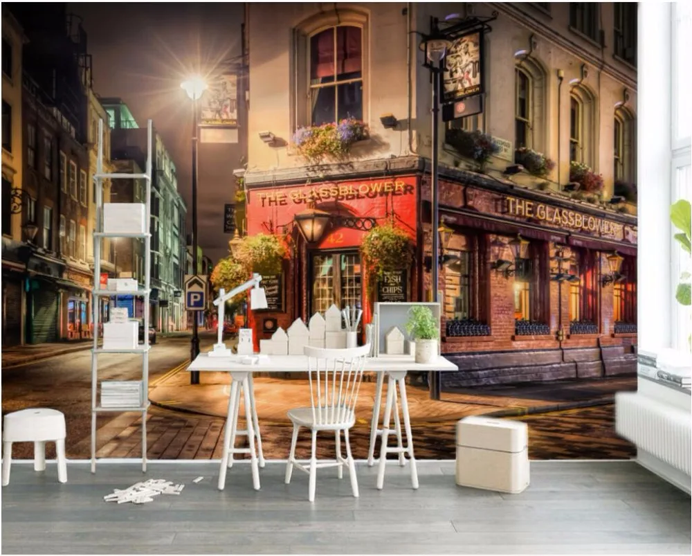 

3d wallpaper custom mural photo European town street view picture room decor painting 3d wall murals wall paper for walls 3 d