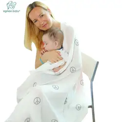 3 шт./лот оригинальная EGMAO ребенка пеленать обёрточная бумага крышка Новорожденные Девочки Мальчик одеяло из муслина 100% хлопок Cueiro пеленать