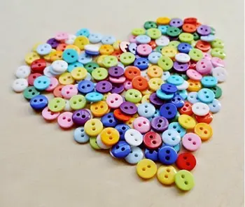 

[wamami] 9mm Colorful Plastic Button For BJD Dollfie Dress Diy Garment Accessory *100pcs