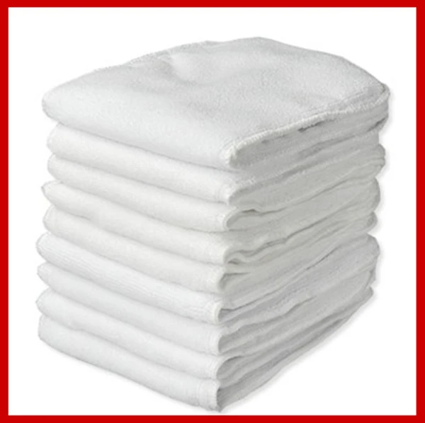 

(30 pcs/lot) Free Shipping Door to Door cloth diaper 3 Layer Microfiber Inserts for normal pocket cloth diapers