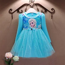 Платье Эльзы для костюмированной вечеринки; платья для девочек; Снежная королева; Принцесса Анна; Одежда для девочек; Детский костюм; Fantasia Infantis Vestido Menina