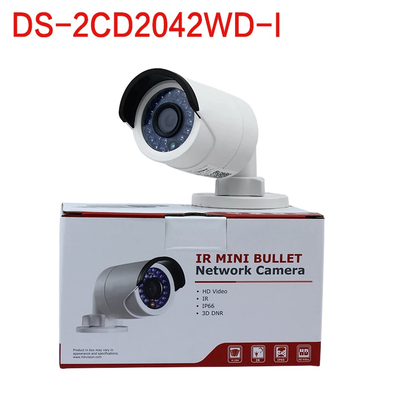 In stock free shipping with DHL shipping english version DS 2CD2042WD I 4MP IR Bullet Network