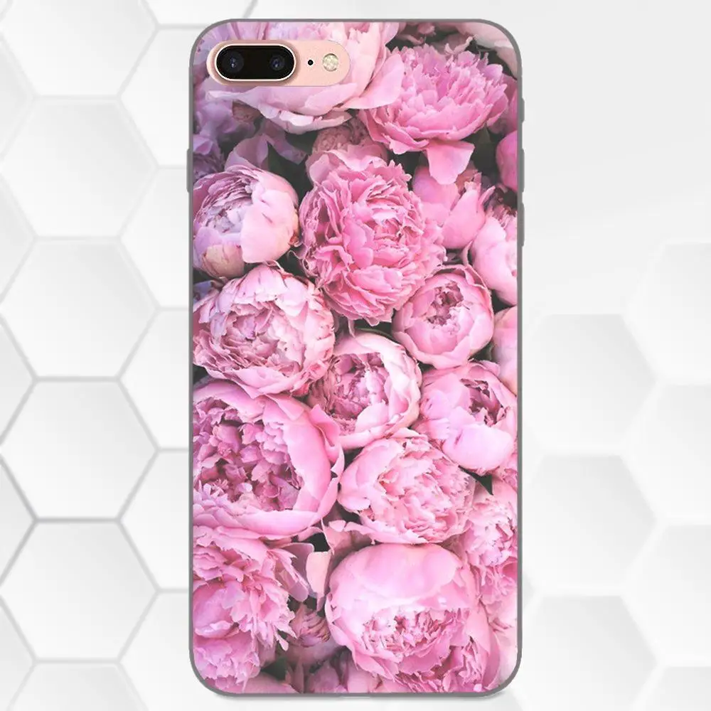 Мягкие ТПУ чехлы Капа для Apple iPhone 4 4S 5 5S SE 6 6S 7 8 Plus X XS Max XR Красочные розы
