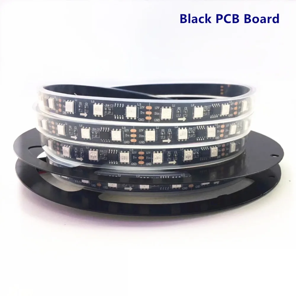 Светодиодная лента водонепроницаемая 50 см/1 м/5 м 5050 RGB 30/60/144 светодиодов/м 5 В 12 ws2811