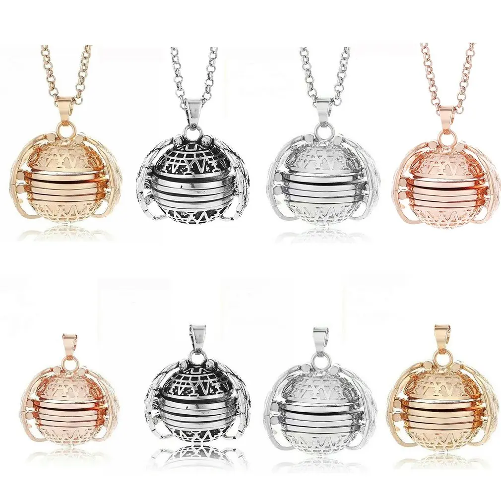 Magic 4 Photo Pendant Memory Floating Locket Necklace Angel Wings Flash Box Fashion Album Box Pandent Necklaces Dropshipping