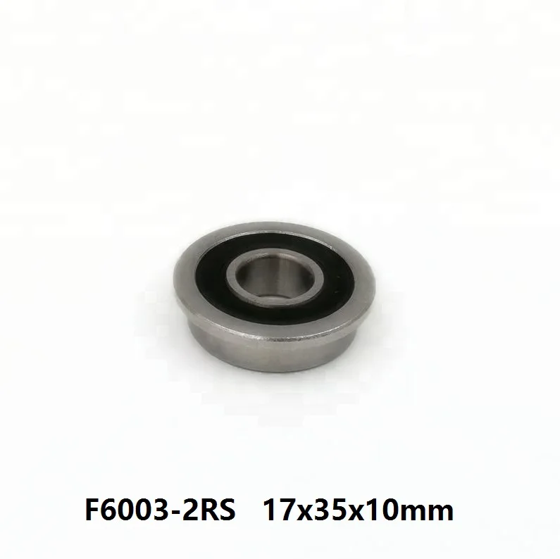 10 шт./лот F6003 2RS F6003RS RS фланцевый подшипник 17x35x10 мм фланцевые радиальные