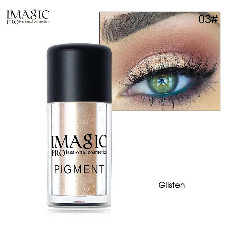 

IMAGIC 9 Colors Glitter Eyeshadow Metallic Powder Chameleon Glitter Shimmer Pigments Colors Makeup Eye Shadow
