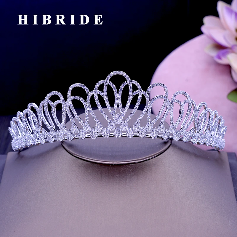 HIBRIDE новый цветочный дизайн головная повязка благородный кубический циркон