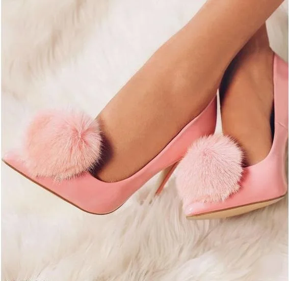 

Elegant red patent leather woman pumps pointed toe thin high heel feather woman spring shoes slip-on woman wedding pumps slim