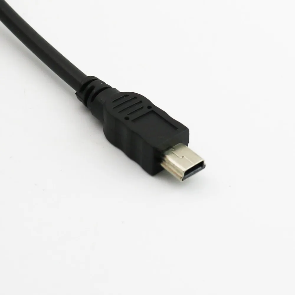 20x мини-usb Папа+ USB 2,0 папа к USB 2,0 Мужской кабель для зарядки и передачи данных Шнур 50+ 20 см