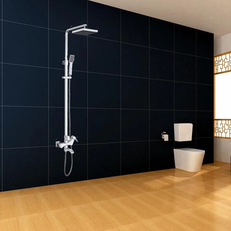 

Real Snyder new full copper rain shower kit can lift rotating double shower faucet Woodpecker series