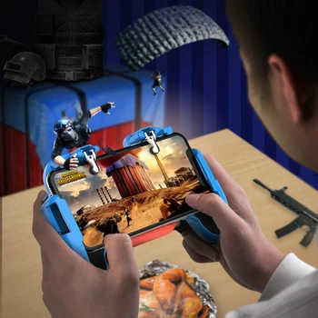 

PUBG Mobile Game Trigger Shooting Controller Pubg Fire Button Handle Three-in-one PUBG Handle Charging Controller Cooling Fan