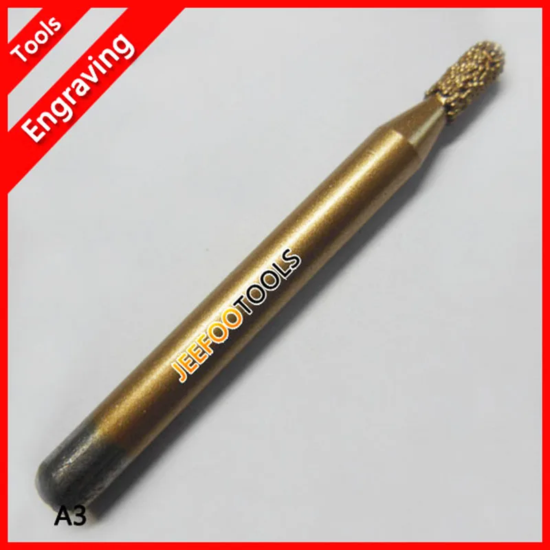 A3 Marble Carve Bit Diamond Tools, Stone CNC Engraving Tools for Router