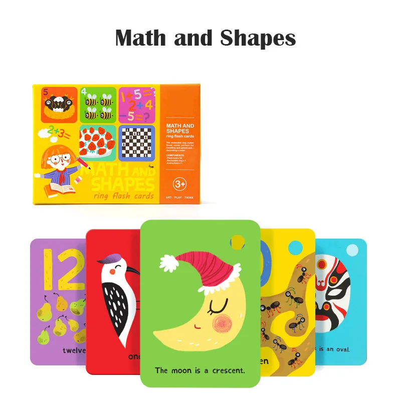 Baby Kids ABC Alphabet Letters Cards Animals Shape Colors Cognitive Toy Gift