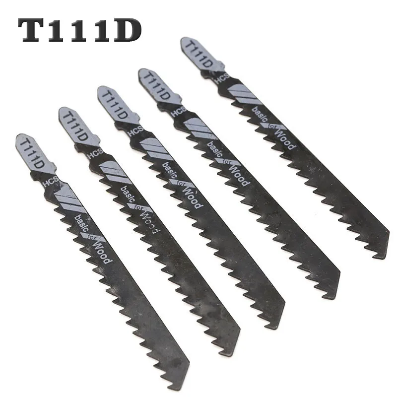 

5PCS High Quality T111D Hcs Ground Teeth Straight Cutting T-Shank Jig Saw Blade for Wood