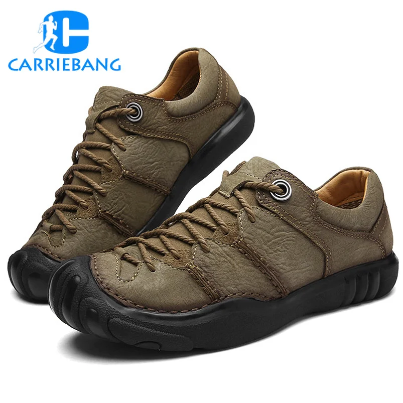 

Mountaineering Outdoors Hiking Shoes Men Trekking Shoes Athletic Sport Shoes Masculine Black Autumn for Camping and Hiking