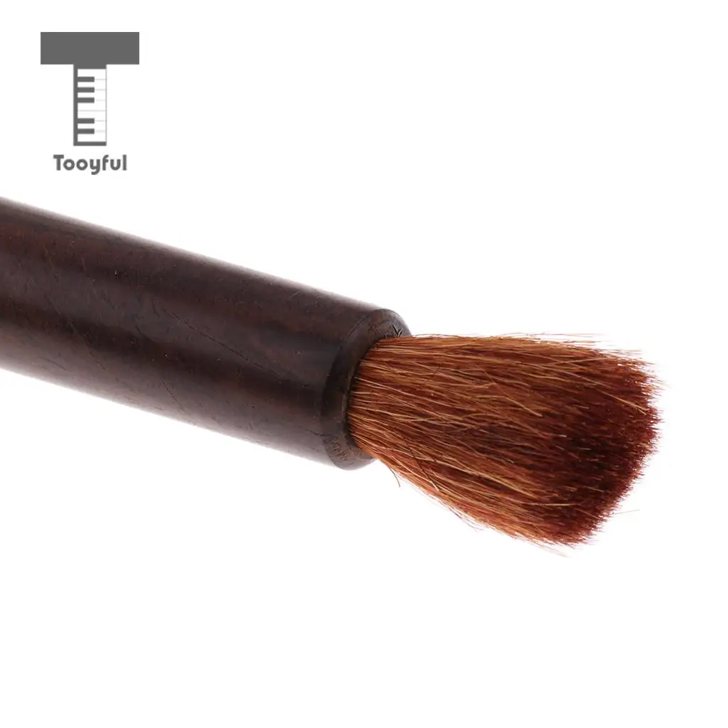 Tooyful String Instrument Cleaning Dedusting Brush Wood Handle Guzheng Erhu Violin Guitar Cleaning Care Tool