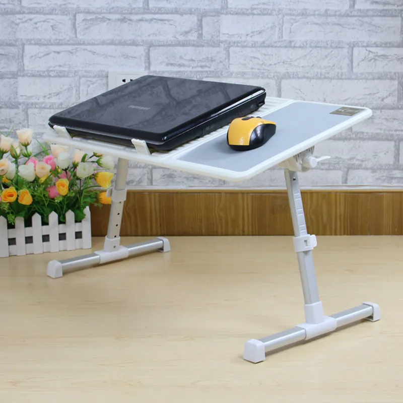 

Fashion Modern Laptop Table Adjustable Portable Folding Computer Desk Student Dormitory Laptop Table Stand Tray With Cooling Fan
