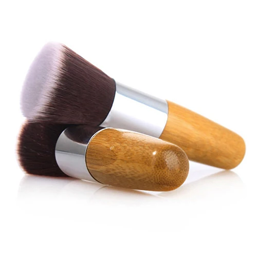 

Round Flat Top Bamboo Handle Foundation Powder Brush Cosmetic Makeup Beauty Tool 9R5W Cosmetic Tools