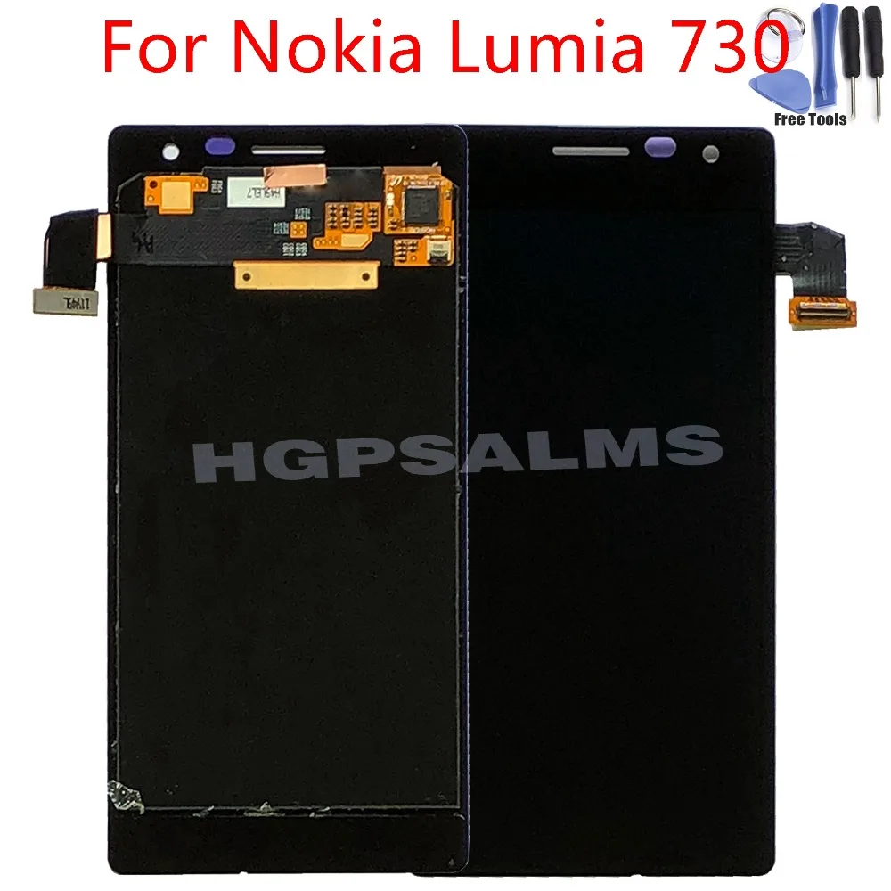 

For Nokia Lumia 730 735 LCD Display Touch Screen Digitizer Assembly Replacement Parts+Tools