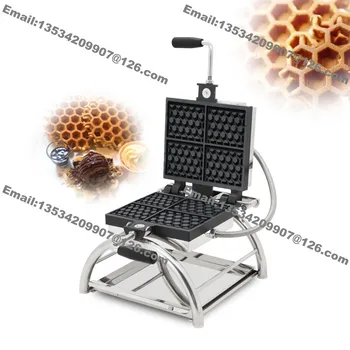 

Free Shipping 110v 220v Rotating Nonstick Commercial Electric 4pcs Honeycomb Waffle Pop Maker Baker Machine Iron