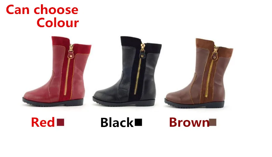 Girl knee high snow boots-12