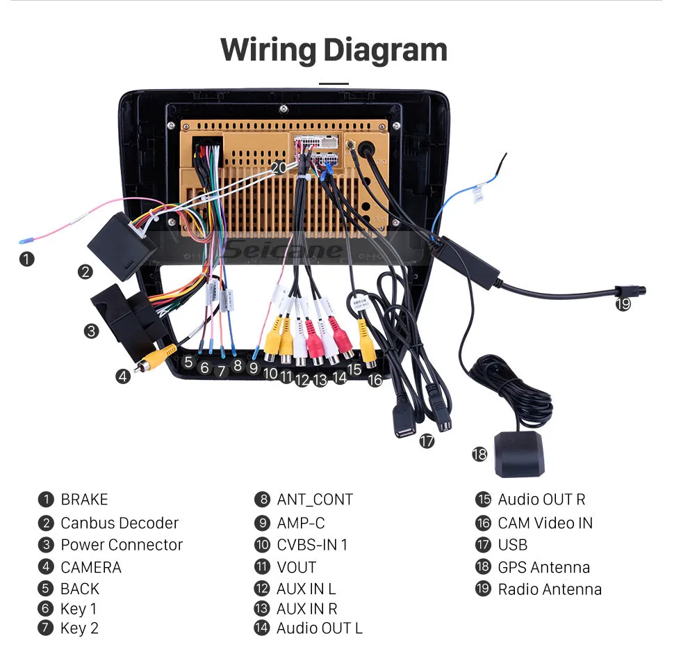 Best Seicane Quad core GPS Navigation Radio Android 7.1/8.1 for 2012 2013 2014 2015 VW Volkswagen SAGITAR Car Unit Player TV tuner 17