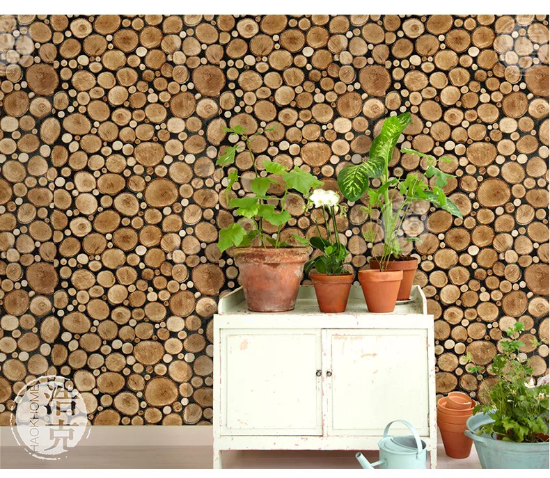 غرفة المعيشة المتوسط الذاتي لاصق الخشب الحبوب خلفيات ديكور المنزل خزانة الباب الأثاث تحديث جدار ملصقا