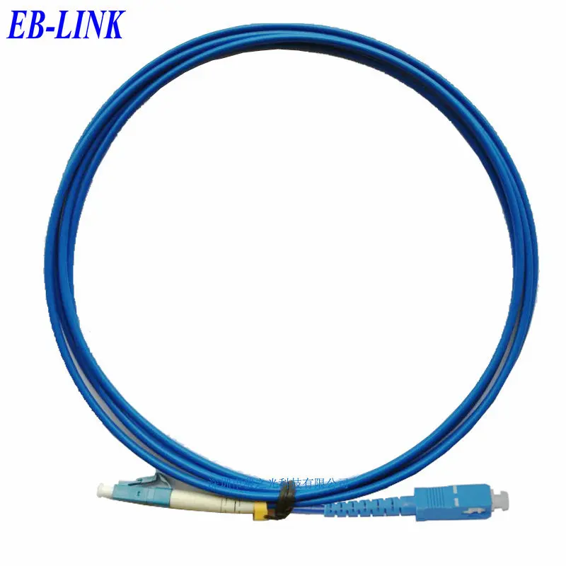 

Indoor Armored 50Meters LC/PC-SC/PC,3.0mm,Singlemode 9/125,Simplex, Optical Fiber Patch Cord Cable,LC to SC