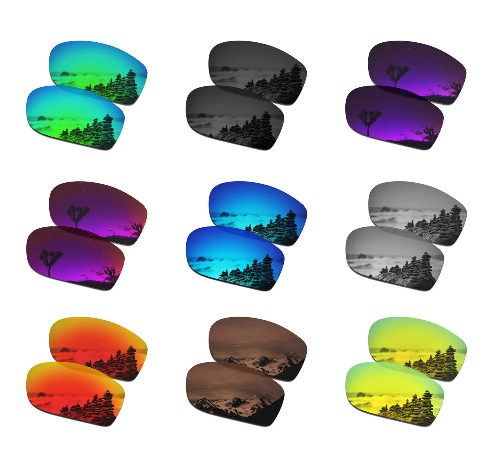 Поляризованные Сменные линзы SmartVLT для квадратных солнцезащитных очков Oakley