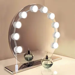 USB Powered Голливуд косметическое зеркало для макияжа светодио дный лампочки комплект 5-регулируемый уровень Яркость составляют света для
