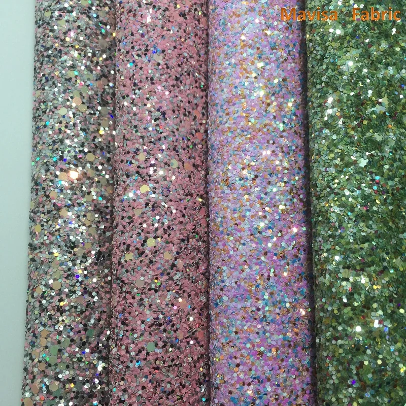 

1PCS A4 SIZE 21X29cm Synthetic Leather, Artificial Leather, Chunky Glitter Fabric For Bow DIY handbags shoes MK089