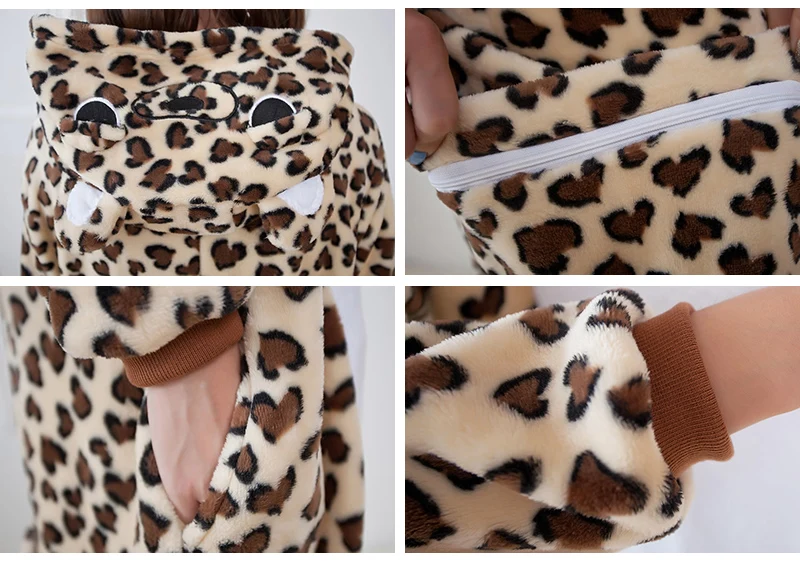 leopard bear flannel