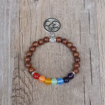 Bracelet 7 Chakras du Bonheur retourné
