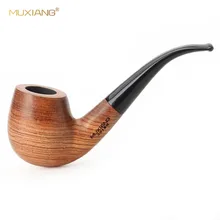 Ру-MUXIANG 10 инструментов набор деревянных kevazingo деревянных табачных труб 9 мм фильтр курительные трубы с очистителями трубы стойки ad0006-1