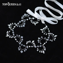 TOPQUEEN HP94 свадебная диадема Свадебный ободок Головные уборы с украшением в виде кристаллов свадебная диадема свадебные аксессуары для волос; свадебные Головные уборы