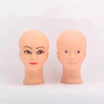 

52cm Bald Mannequin Head With Clamp Female Mannequin Head For Wig Making Hat Display Cosmetology Manikin Head For Makeu