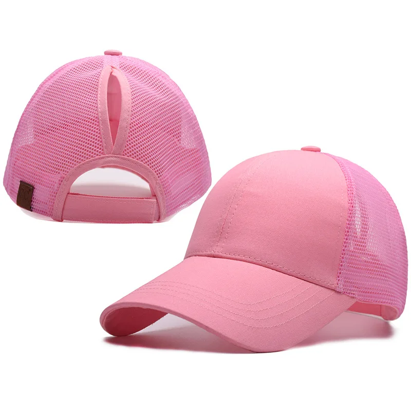 H 3035 Outdoor Ponytail Baseball Cap Cotton Snapback Caps Hats Women
