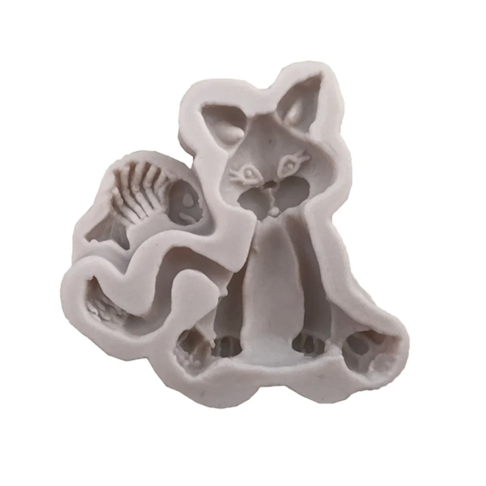 Aouke формы кошка сахар кнопки кремния 3D помадка формочка для торта украшения инструменты DIY Gumpaste шоколадные формы кухня формы для выпечки K141