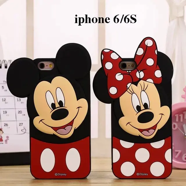 

2018 3D Cute Mickey Soft Silicone Case for iphone X/XS/XR/XS MAX,Skin Back Cover For iPhone 6G/6plus/7G/8plus Case