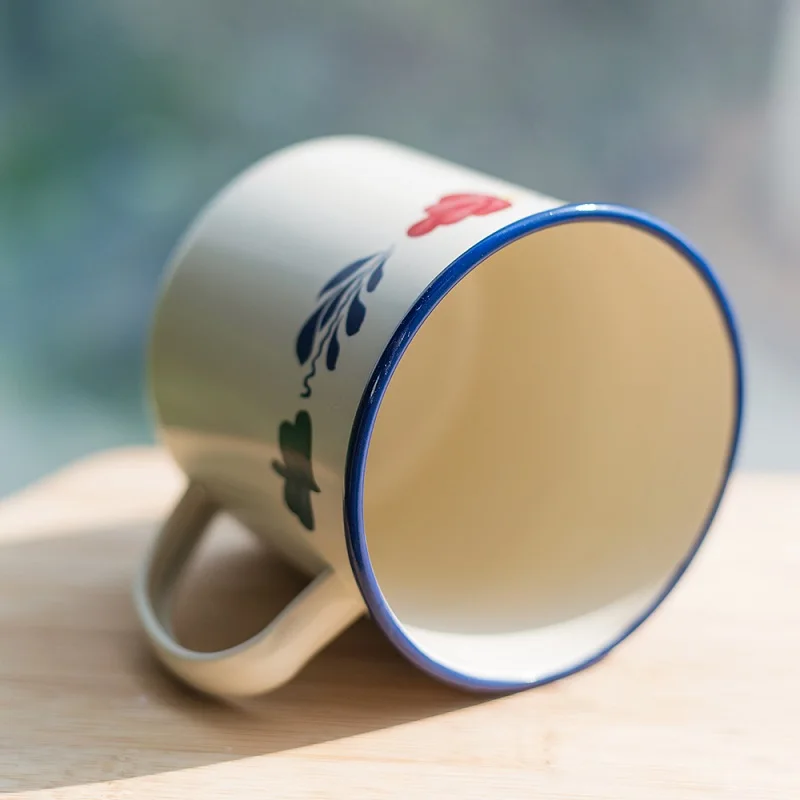 1 шт. Capacity550mL Красивая пасторальная маленькая свежая в европейском стиле железная