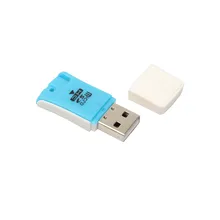 Мультимедийный кард-ридер простой цвет 2-в-1 USB 3,0 кард-ридер совместимый со всеми версиями SD/HC, MICROSD Двойное устройство считывания порта