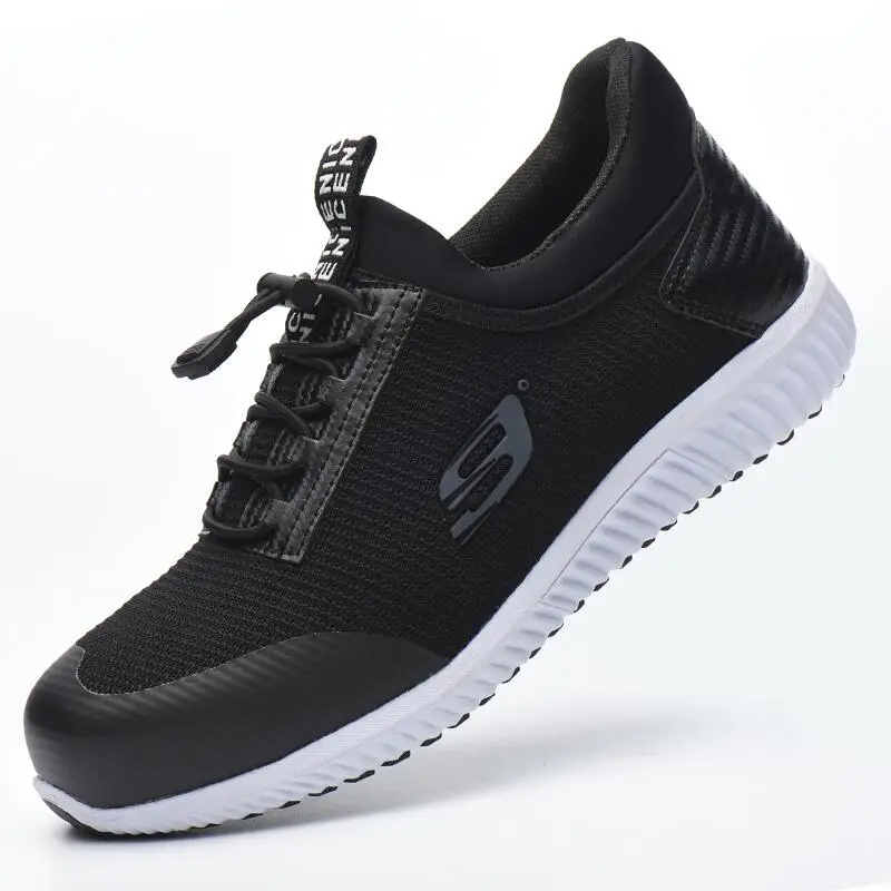 Sneakers Big Mens Sapatos Chegada Trabalho pierce Nova Cobre Anti Black white Size Sole Obras Do Que Botas Segurança Não Capas Sole Canteiro Biqueira De Aço slip Trabalhador qEP1x5Prw