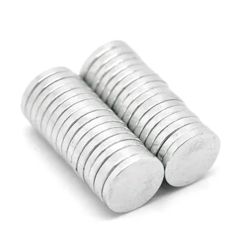 

10Pcs Silver Tone Round Disc Magnets Neodymium Magnets Fit Fridge Magnets Crafts DIY Making Findings 10mm