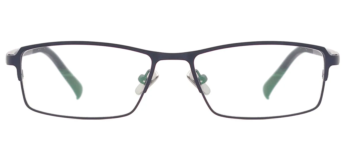 Металлический полный обод прямоугольные очки классический рецепт очки Рамка для близорукости и чтения