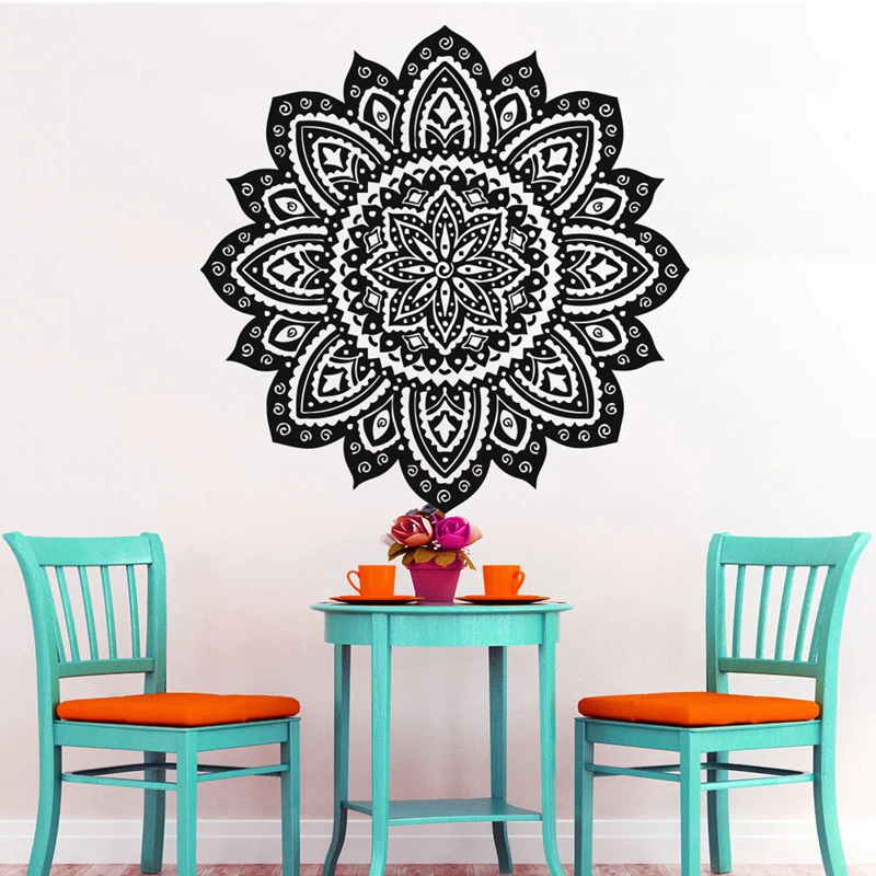 

Buddha Quotes Namaste Wall Decals Yoga Mandala Wall Stickers Living Rooms DIY Home Decor Yoga Lotus Decoration