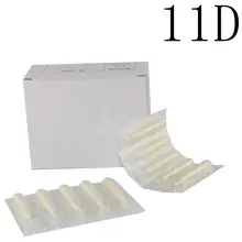 100 шт стерильные пластиковые одноразовые наконечники татуировки 11DT белые насадки на тюбик для поставка машинок для татуировки