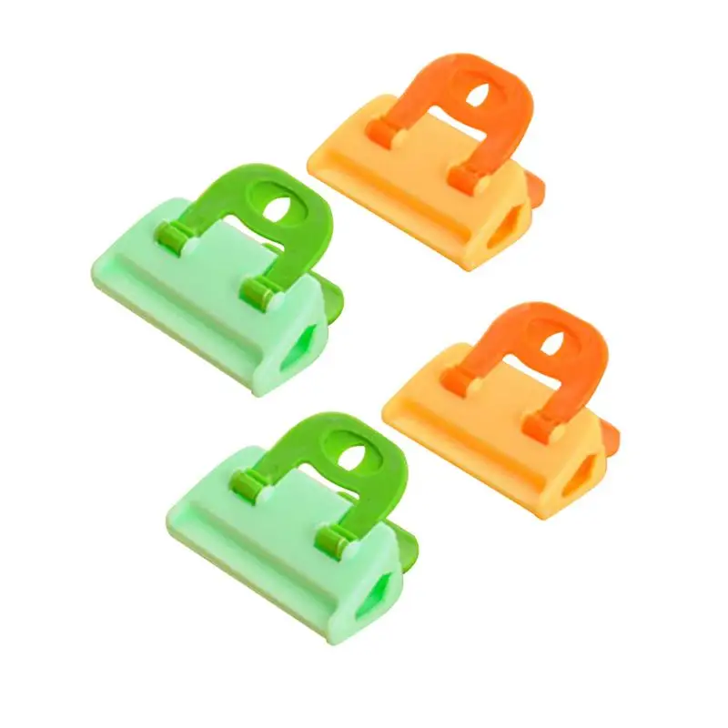 OUNONA 4pcs Kitchen Storage Plastic Bag Clips Sealer Food Clips for