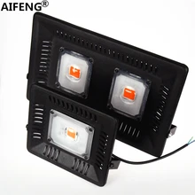AIFENG водонепроницаемый светодиодный свет для выращивания IP65 100 Вт 50 Вт 220 в 230 В светодиодный свет для выращивания всего спектра лампы для выращивания растений cob прожектор для выращивания