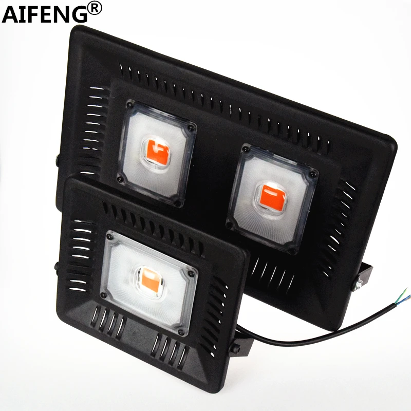 

AIFENG waterproof led grow light IP65 100W 50W 220v 230v led grow light full spectrum grow lamps for plants cob grow floodlight